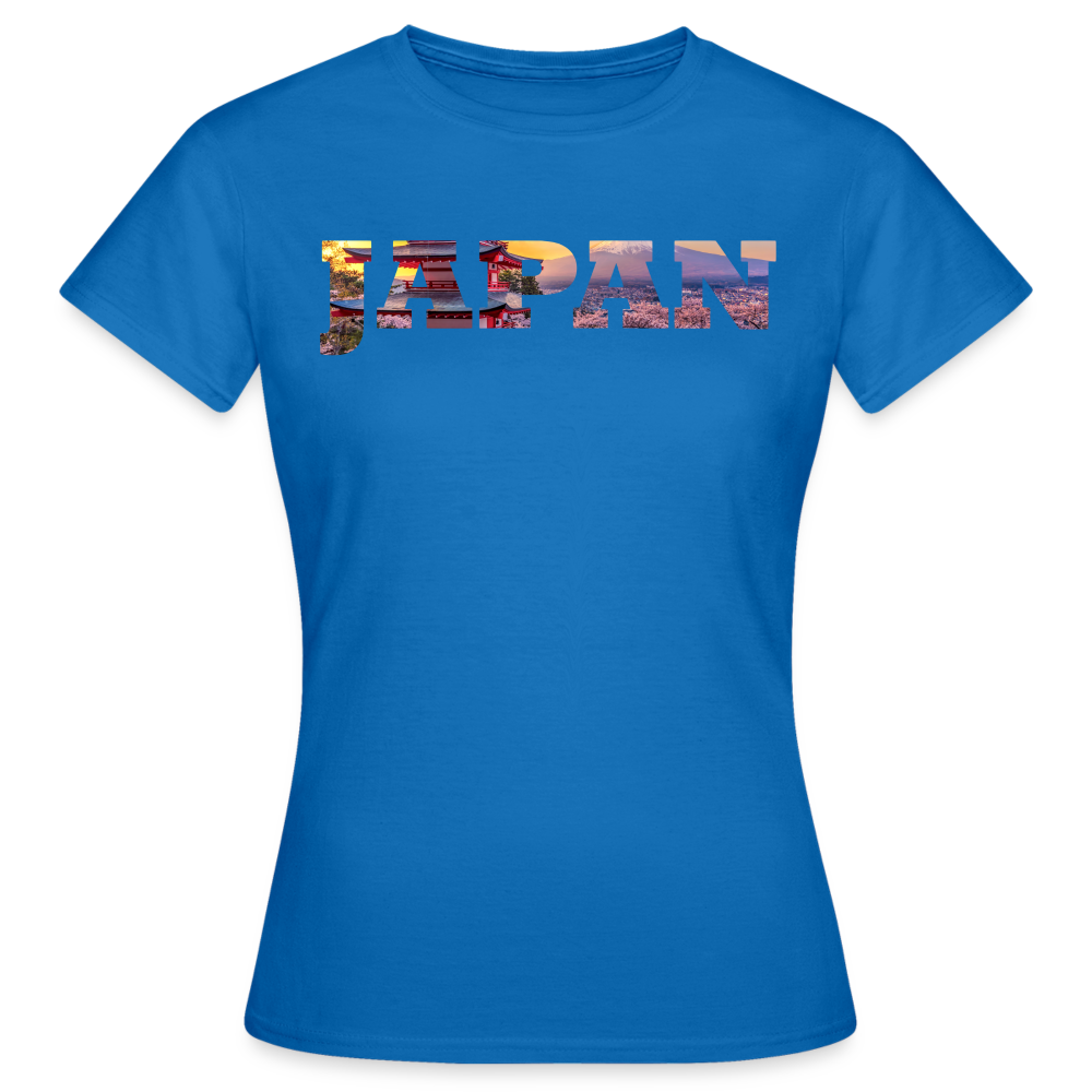 T-Shirt Ladies Japan "Bold Panorama" - Royalblau