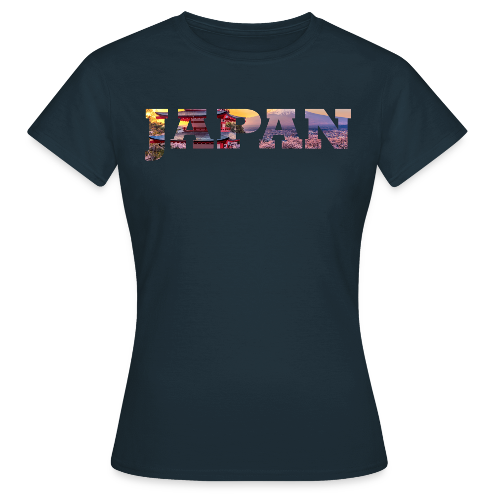 T-Shirt Ladies Japan "Bold Panorama" - Navy