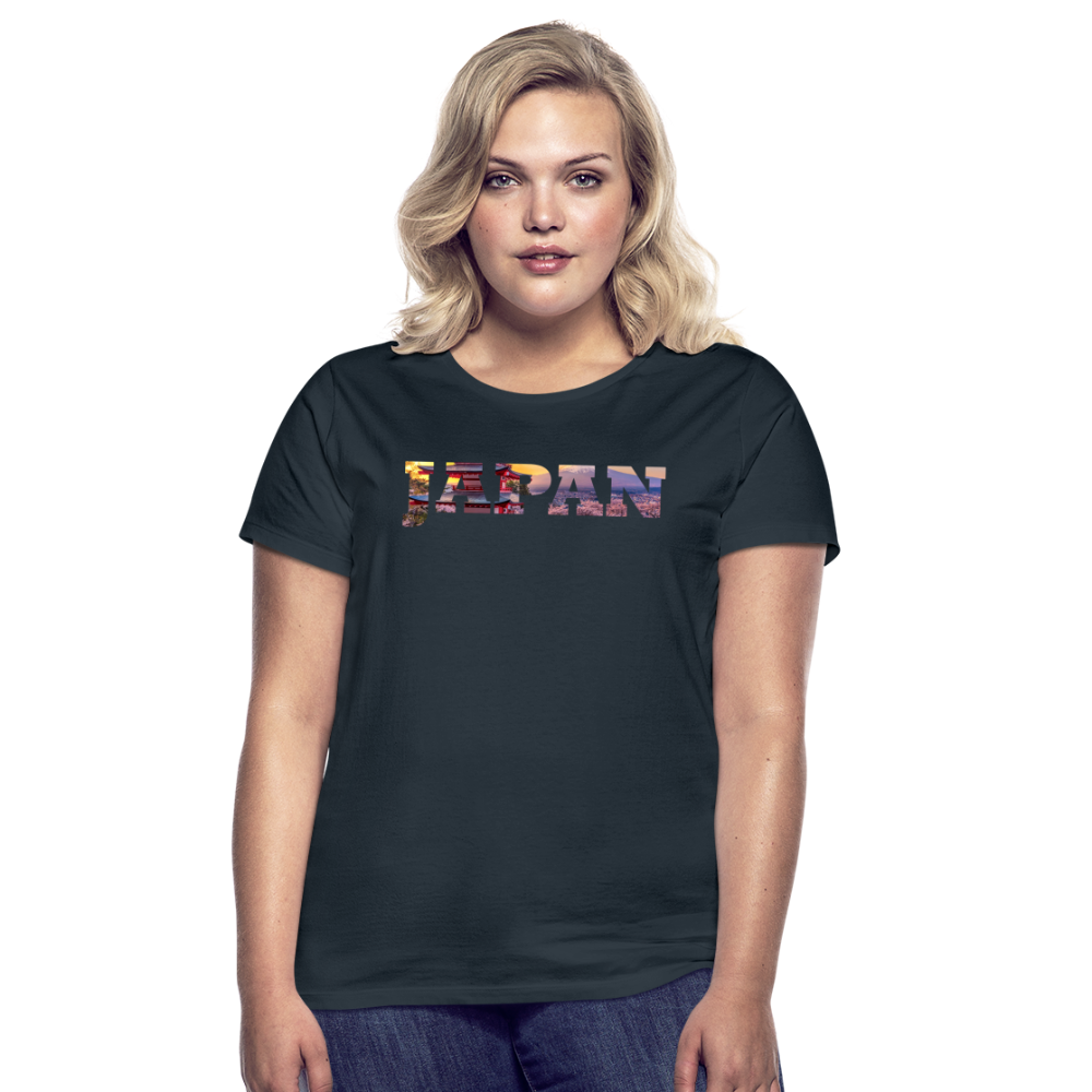 T-Shirt Ladies Japan "Bold Panorama" - Navy