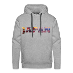 Hoodie Japan "Bold Panorama" - Grau meliert