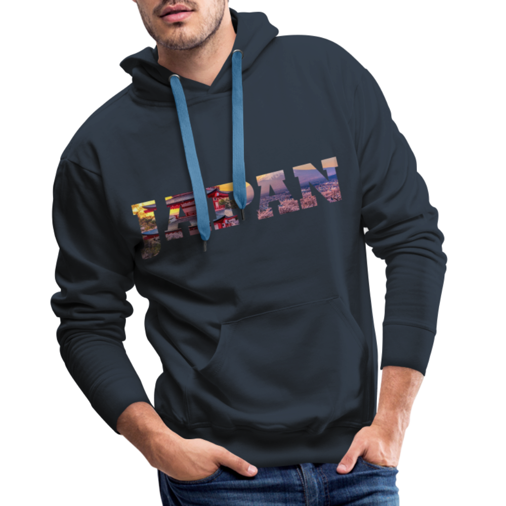Hoodie Japan "Bold Panorama" - Navy