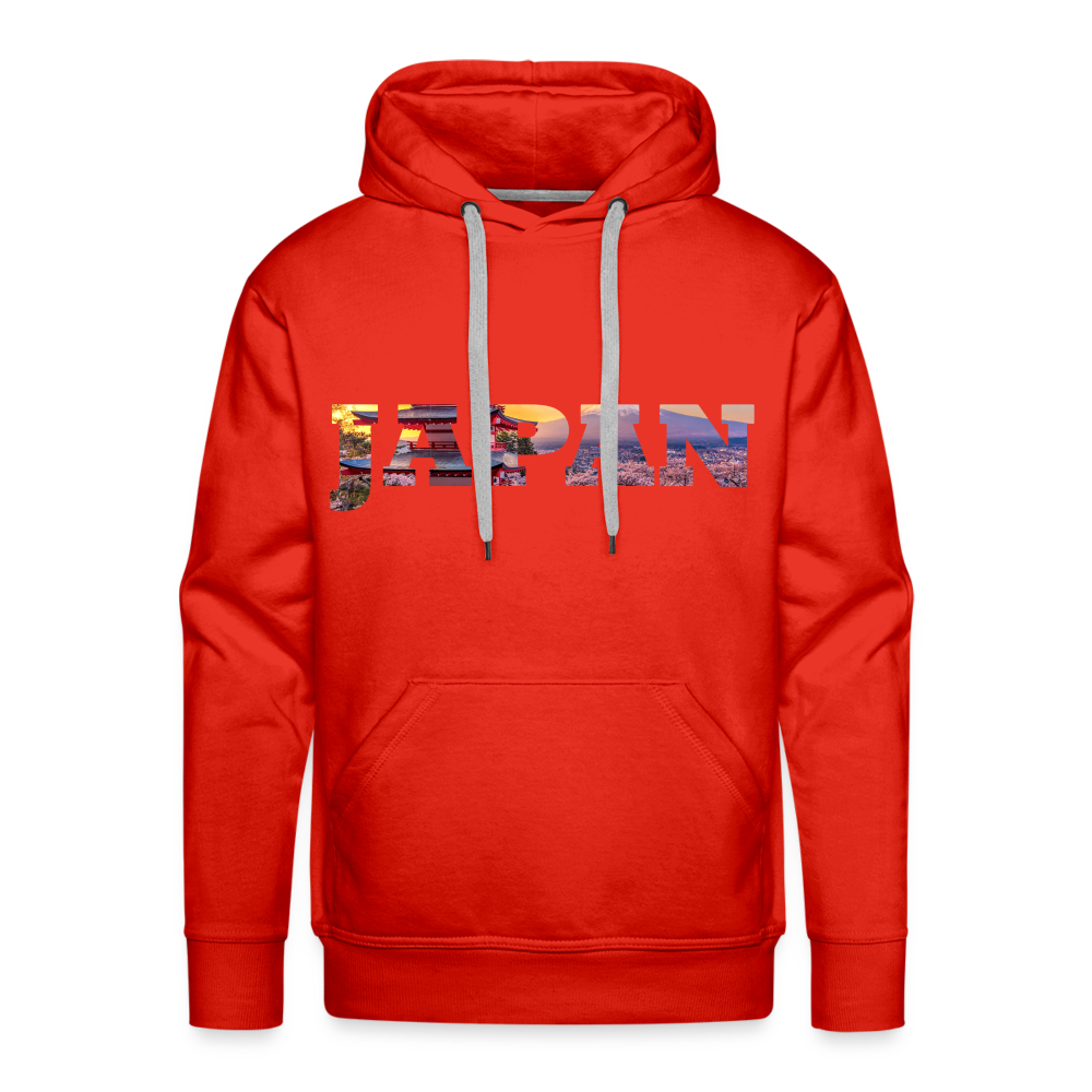 Hoodie Japan "Bold Panorama" - Rot