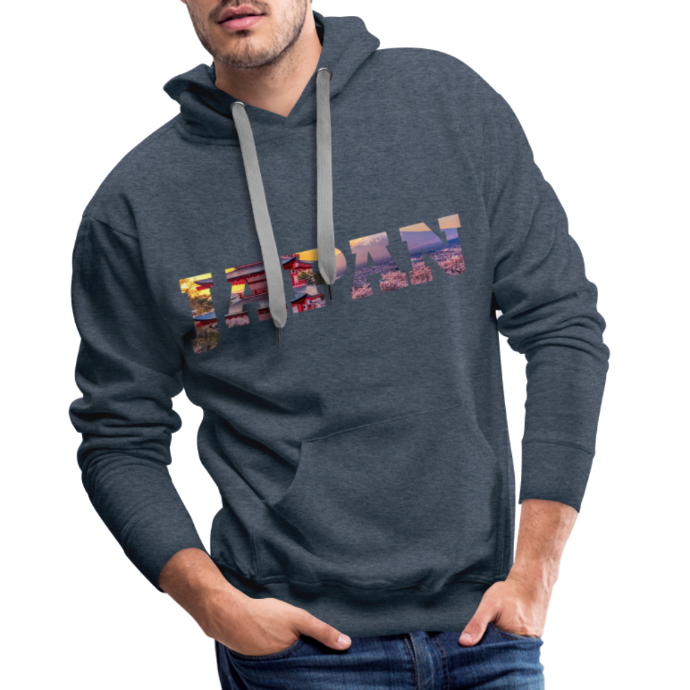 Hoodie Japan "Bold Panorama" - Jeansblau