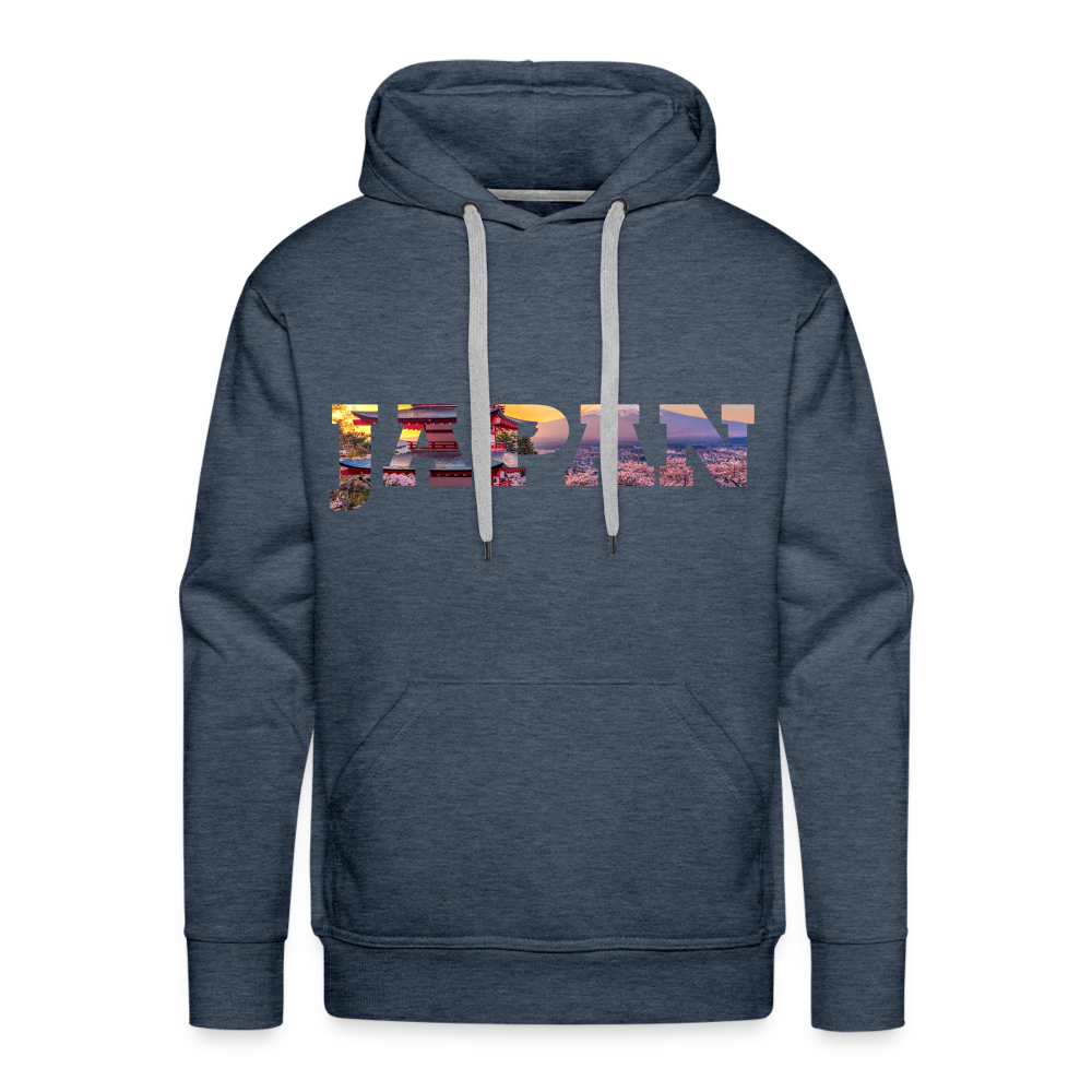 Hoodie Japan "Bold Panorama" - Jeansblau