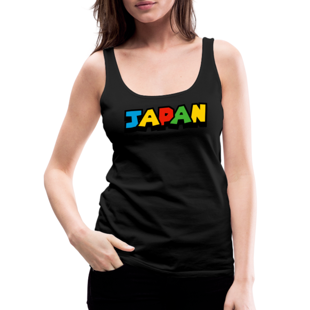 Tanktop Ladies Japan "Mario Style" - Schwarz