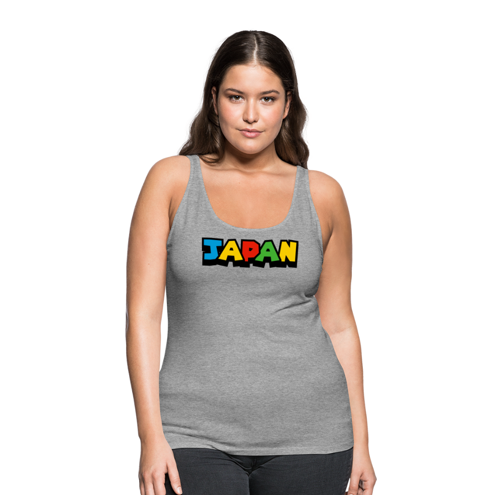 Tanktop Ladies Japan "Mario Style" - Grau meliert