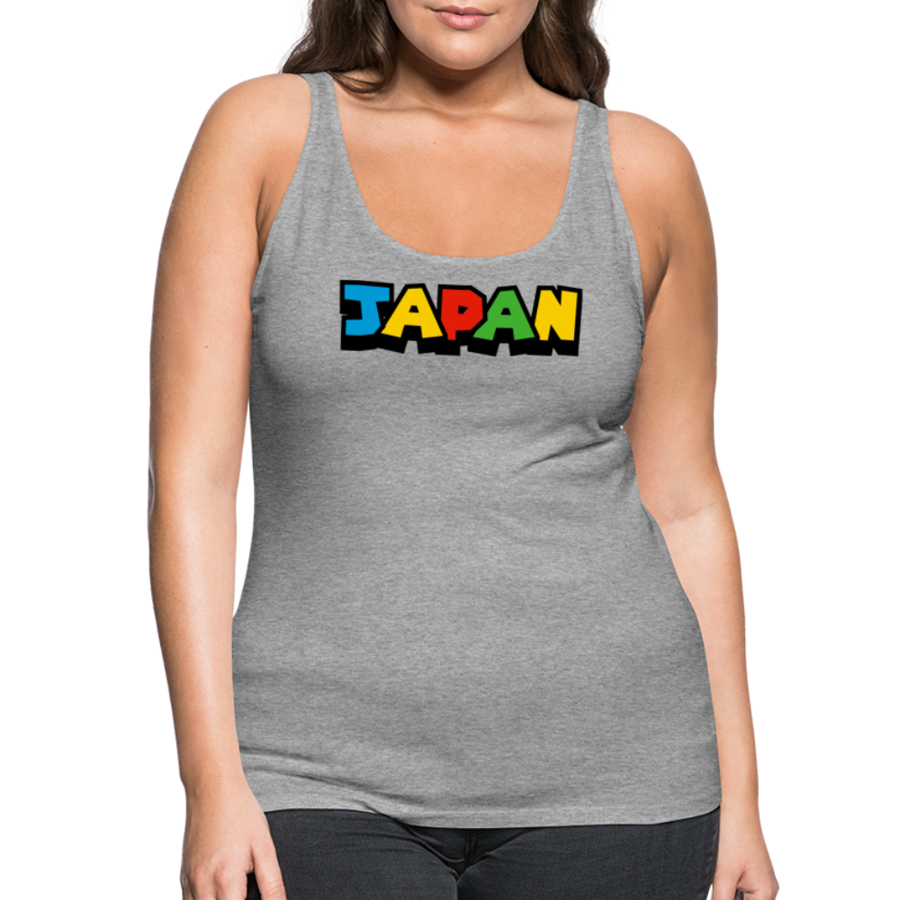 Tanktop Ladies Japan "Mario Style" - Grau meliert