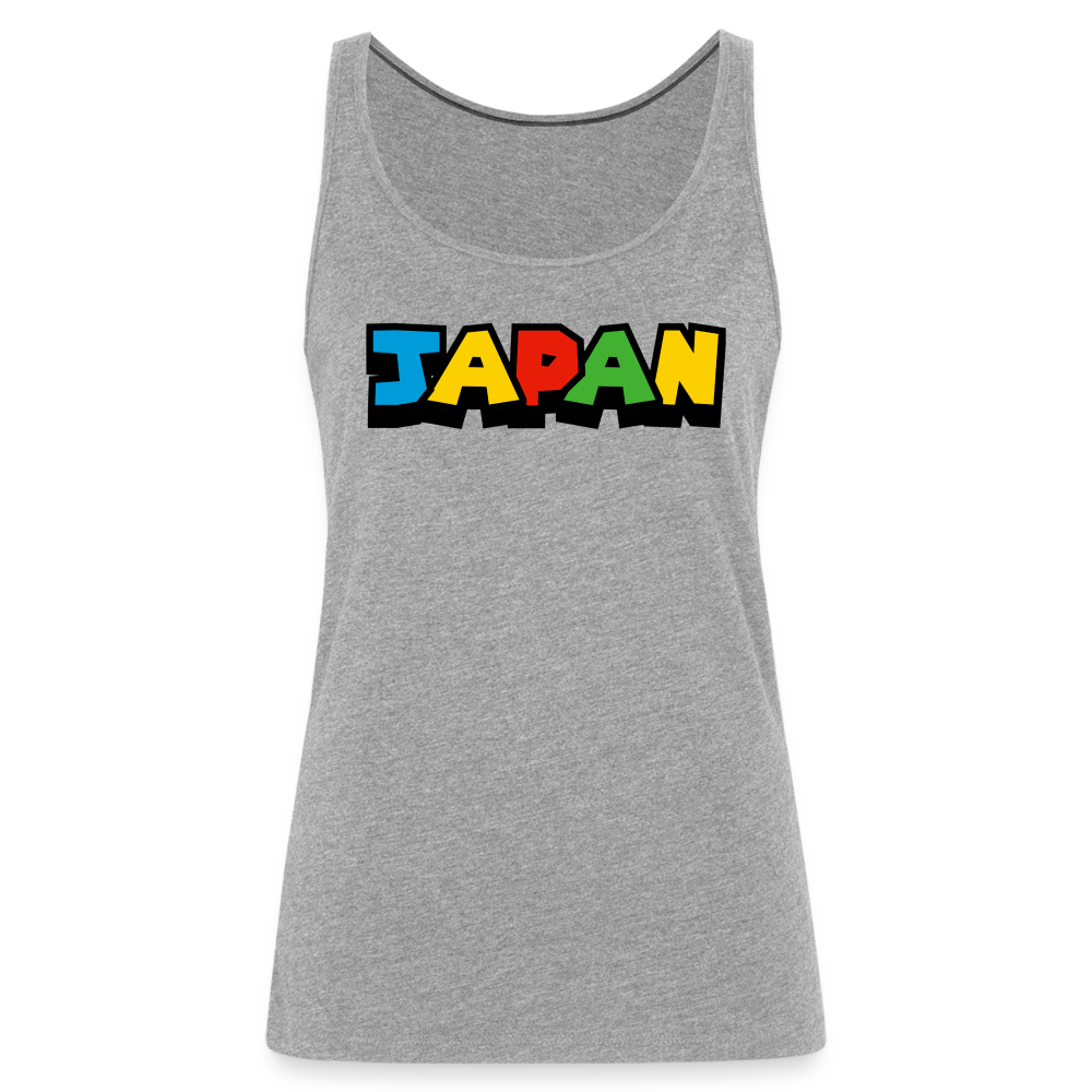 Tanktop Ladies Japan "Mario Style" - Grau meliert