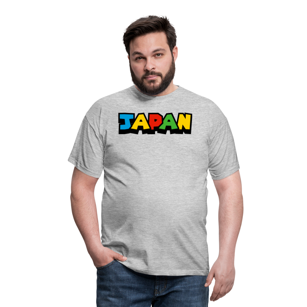 T-Shirt Japan "Mario Style" - Grau meliert