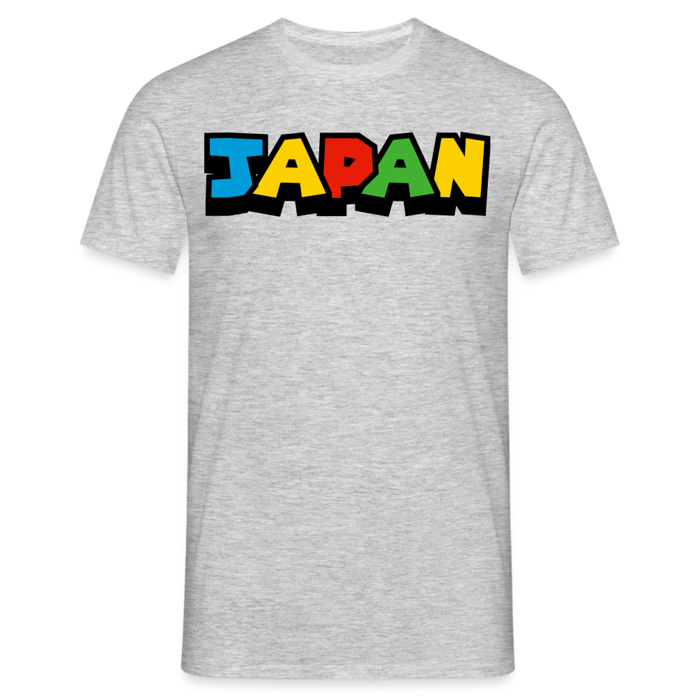 T-Shirt Japan "Mario Style" - Grau meliert