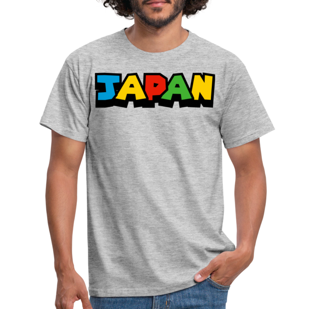 T-Shirt Japan "Mario Style" - Grau meliert