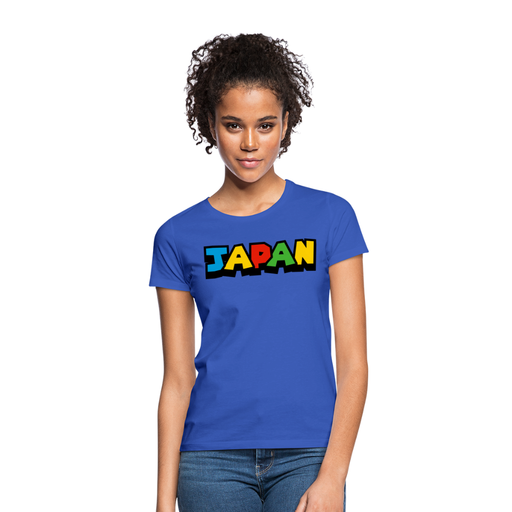 T-Shirt Ladies Japan "Mario Style" - Royalblau