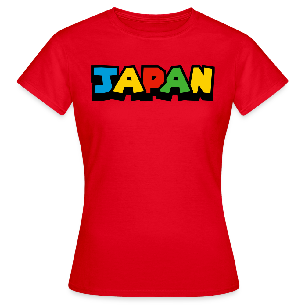 T-Shirt Ladies Japan "Mario Style" - Rot