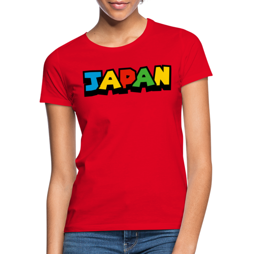 T-Shirt Ladies Japan "Mario Style" - Rot