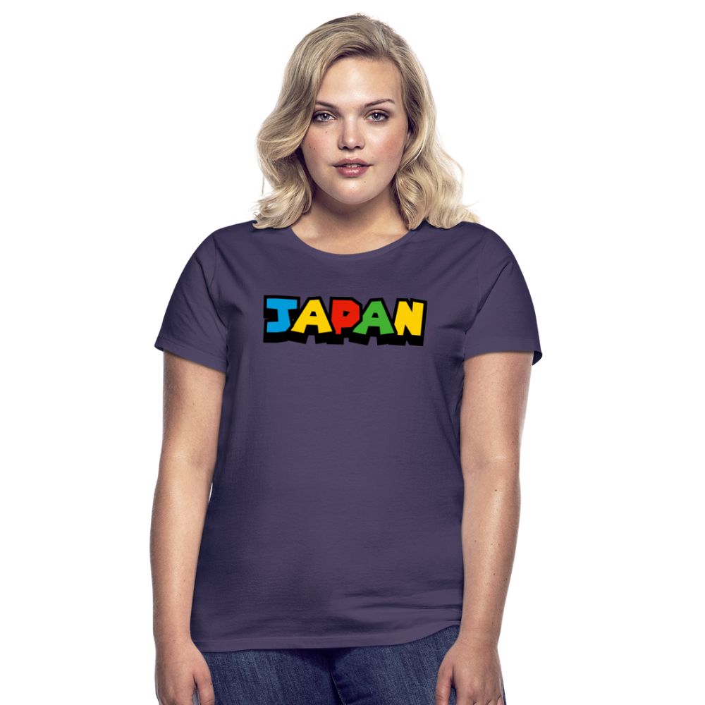 T-Shirt Ladies Japan "Mario Style" - Dunkellila