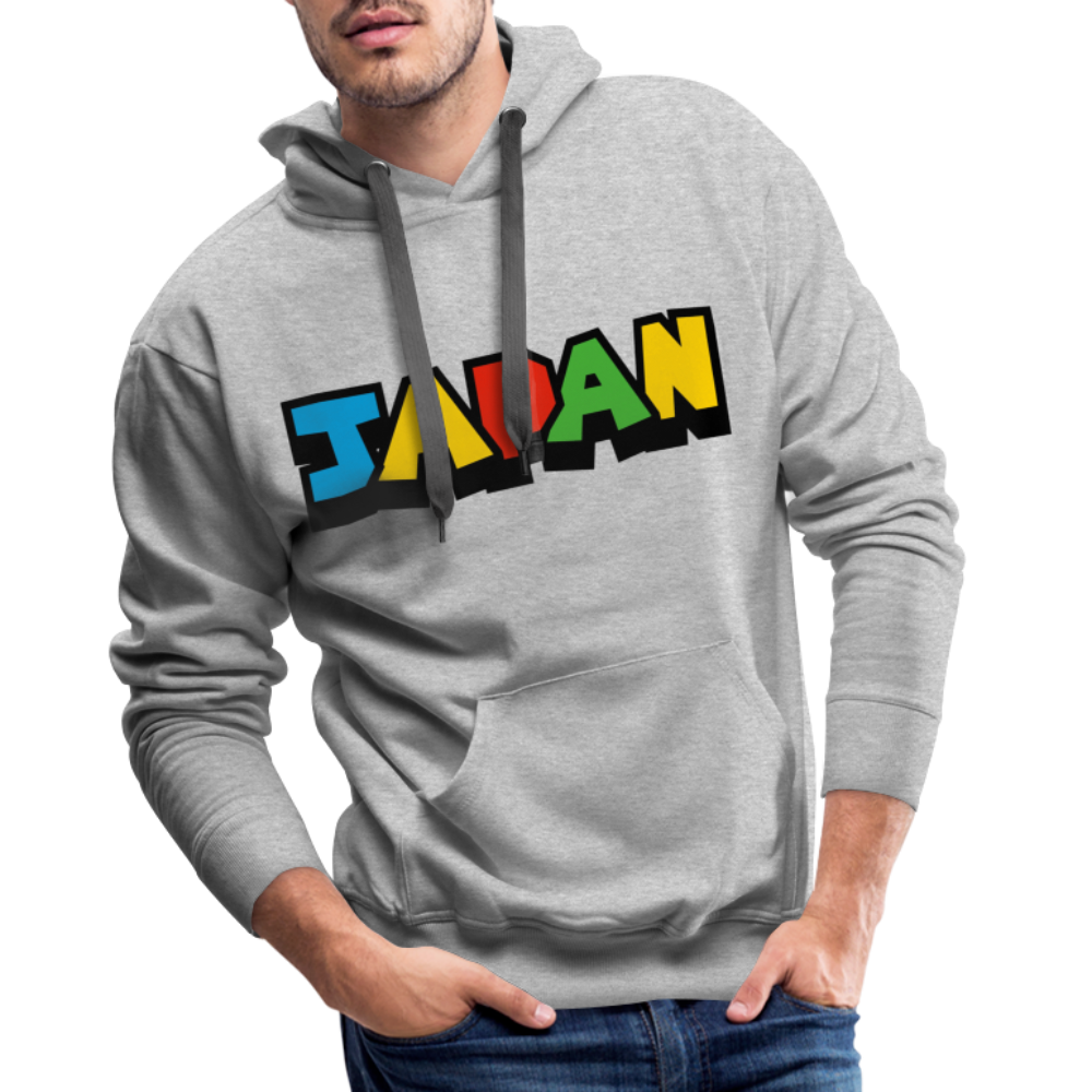 Hoodie Japan "Mario Style" - Grau meliert