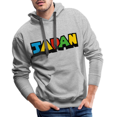 Hoodie Japan "Mario Style" - Grau meliert