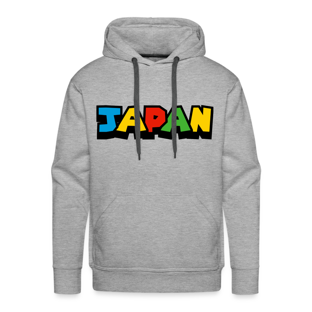 Hoodie Japan "Mario Style" - Grau meliert