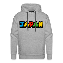 Hoodie Japan "Mario Style" - Grau meliert