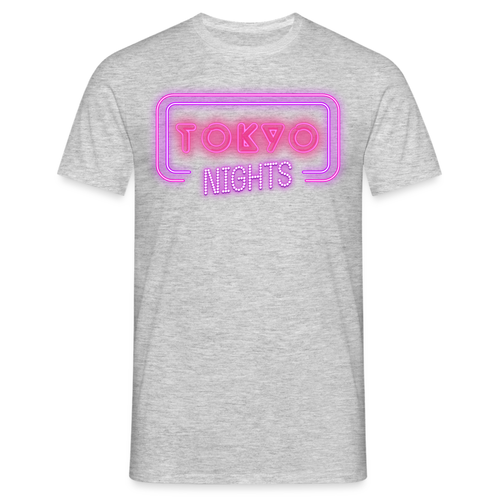 T-Shirt Japan "Tokyo Nights" - Grau meliert