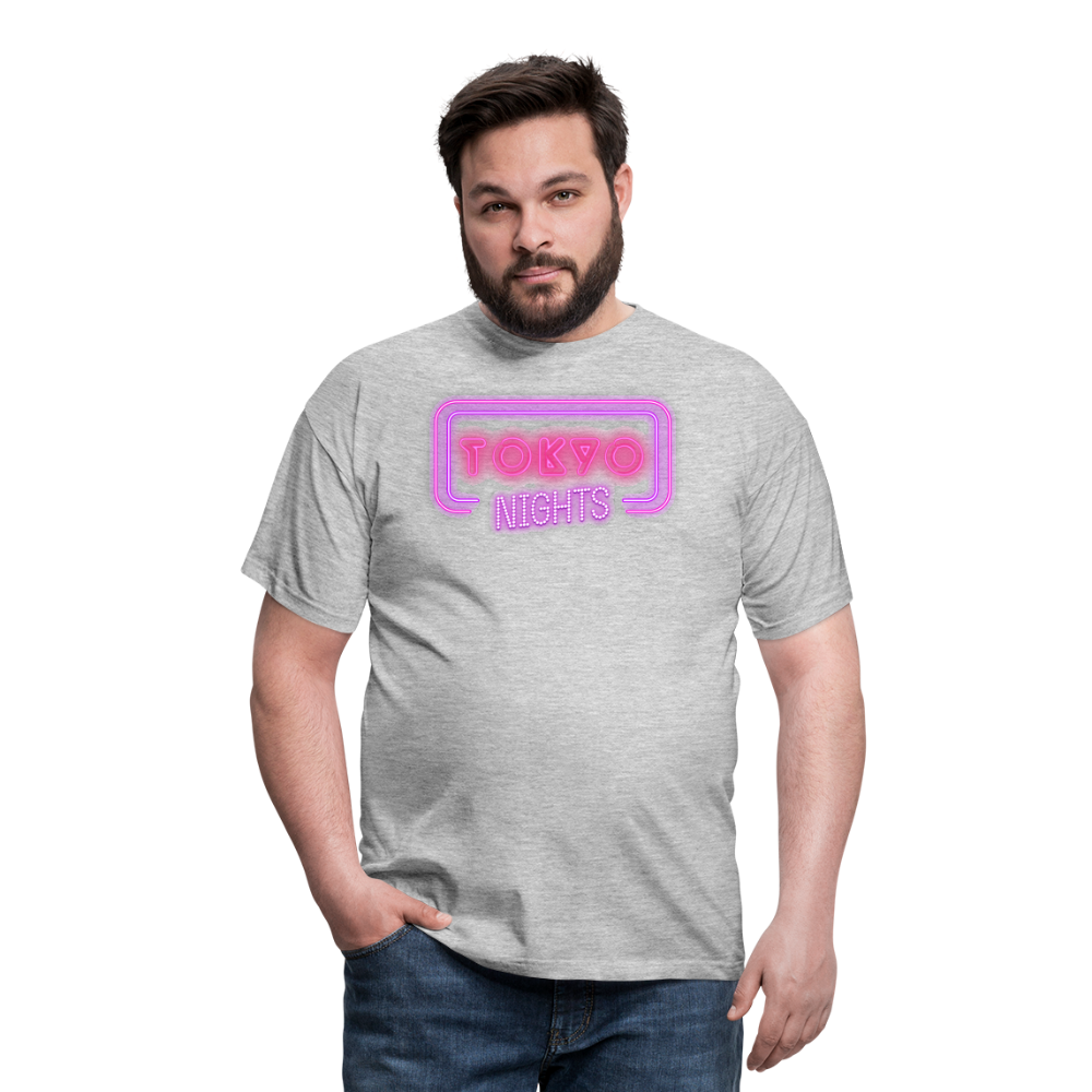T-Shirt Japan "Tokyo Nights" - Grau meliert
