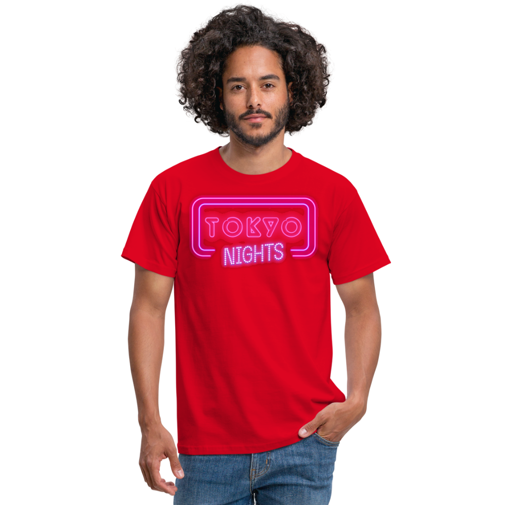 T-Shirt Japan "Tokyo Nights" - Rot