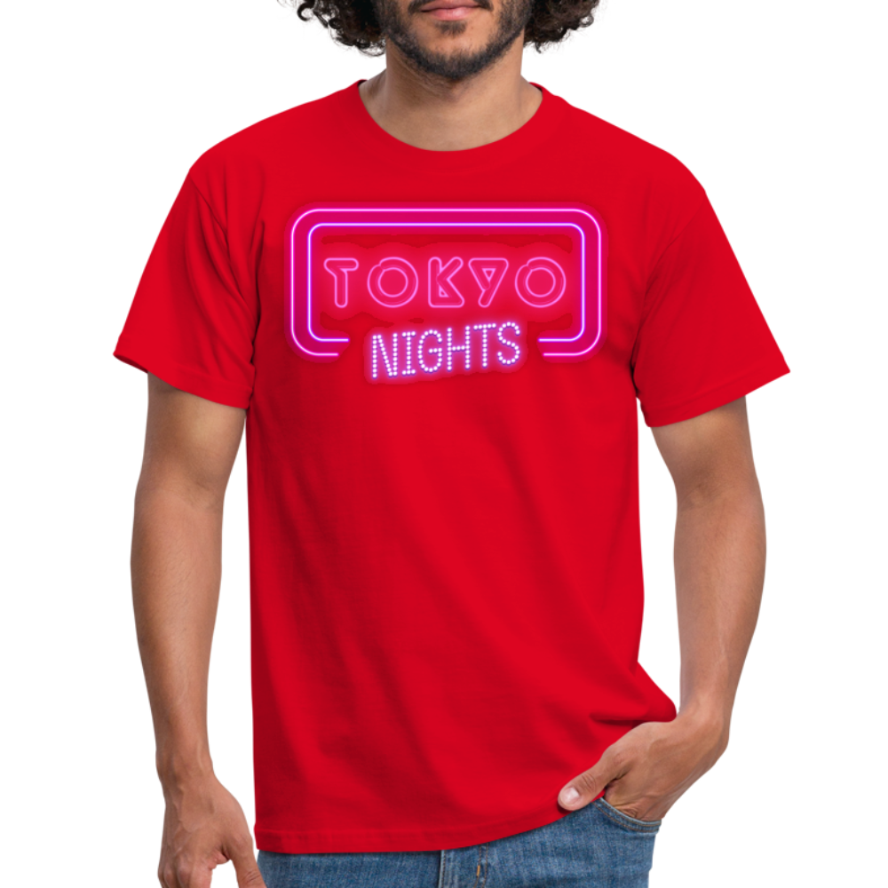 T-Shirt Japan "Tokyo Nights" - Rot