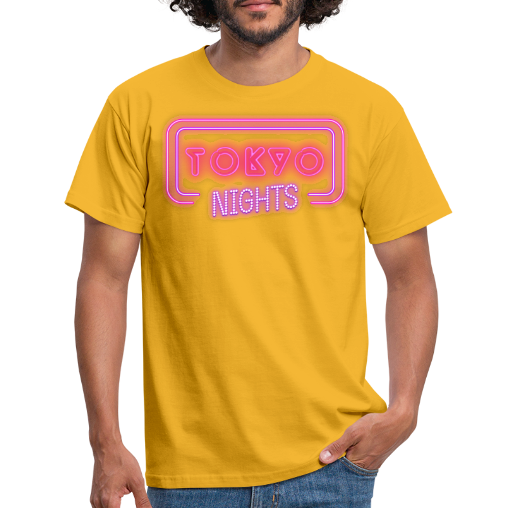 T-Shirt Japan "Tokyo Nights" - Gelb
