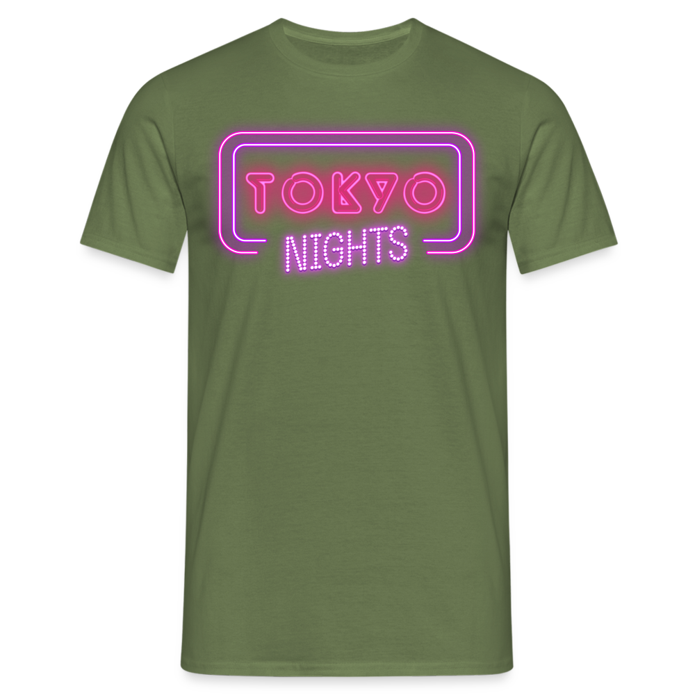 T-Shirt Japan "Tokyo Nights" - Militärgrün