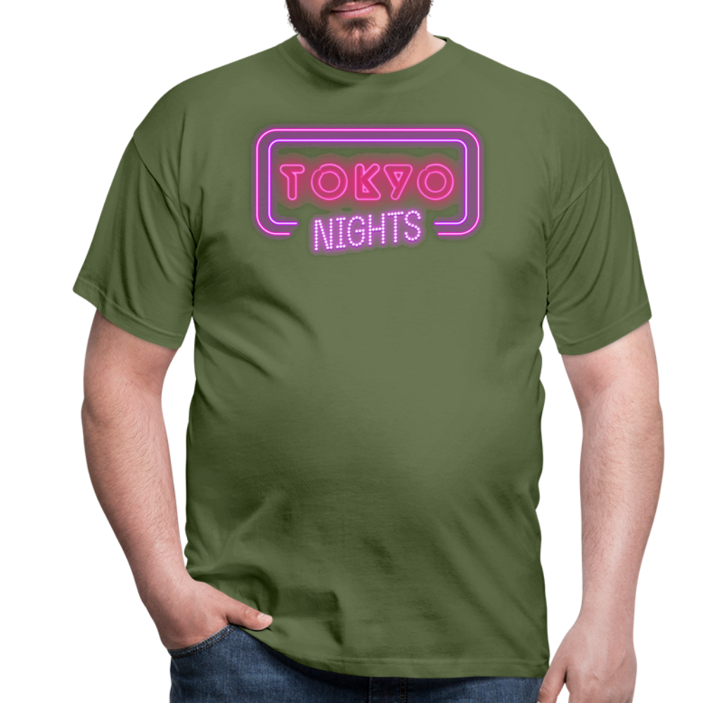 T-Shirt Japan "Tokyo Nights" - Militärgrün