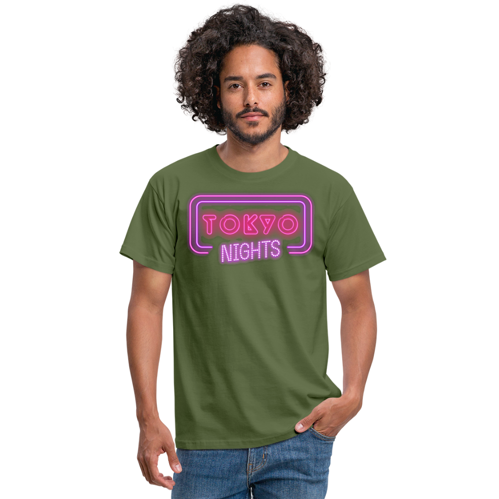 T-Shirt Japan "Tokyo Nights" - Militärgrün