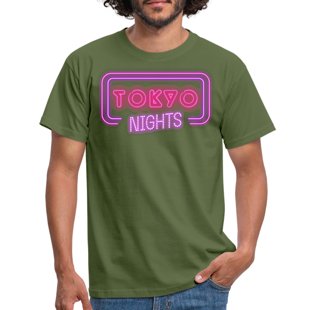 T-Shirt Japan "Tokyo Nights" - Militärgrün