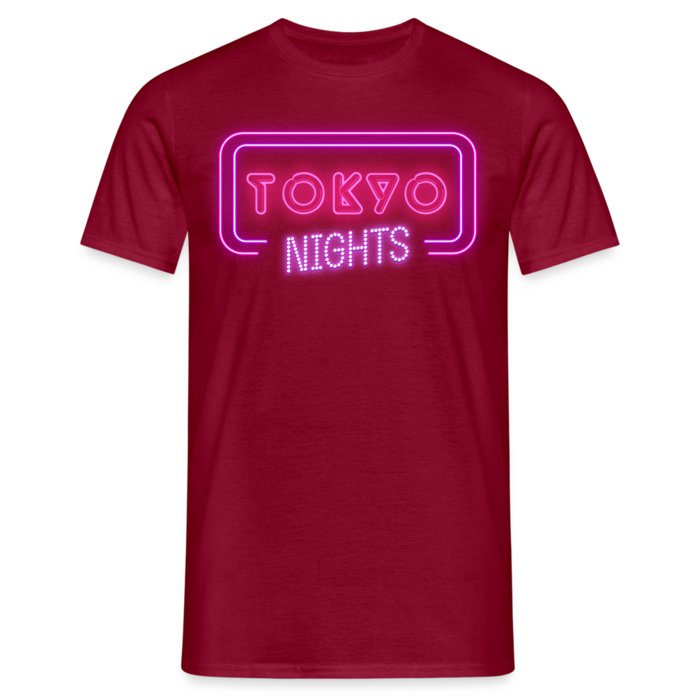 T-Shirt Japan "Tokyo Nights" - Ziegelrot