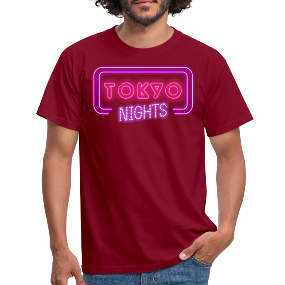 T-Shirt Japan "Tokyo Nights" - Ziegelrot
