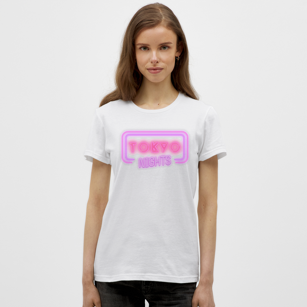 T-Shirt Ladies Japan "Tokyo Nights" - Weiß