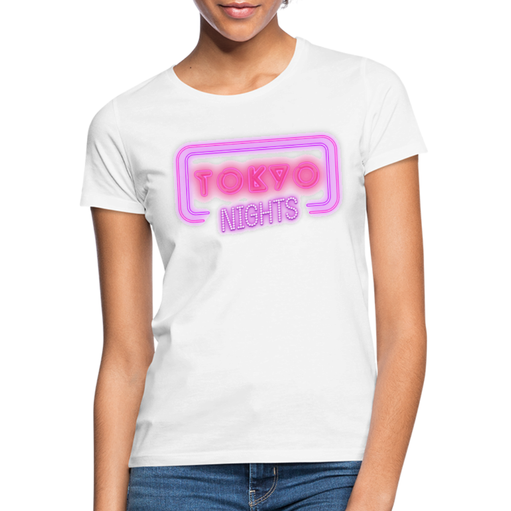 T-Shirt Ladies Japan "Tokyo Nights" - Weiß