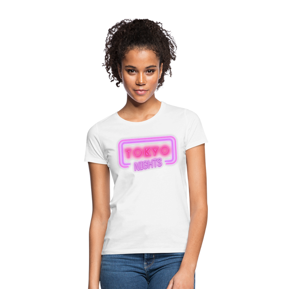 T-Shirt Ladies Japan "Tokyo Nights" - Weiß