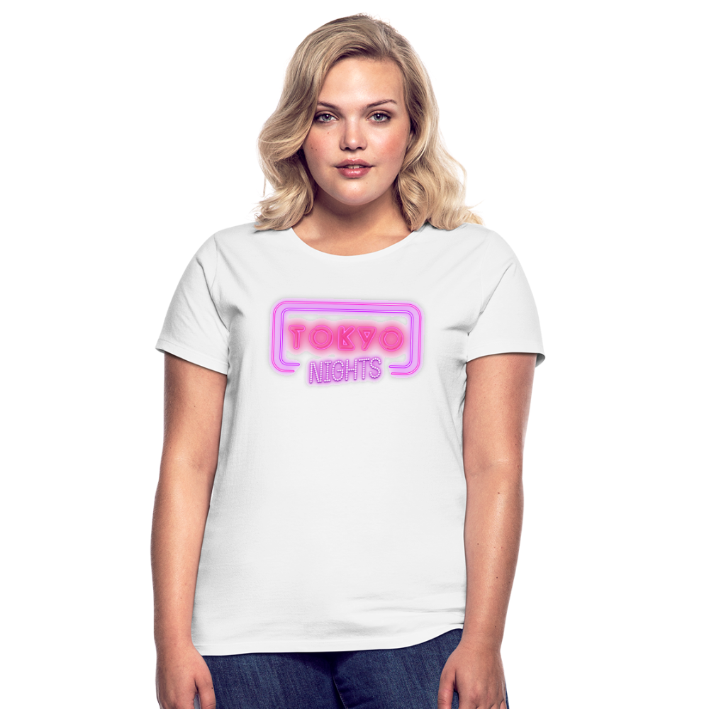 T-Shirt Ladies Japan "Tokyo Nights" - Weiß