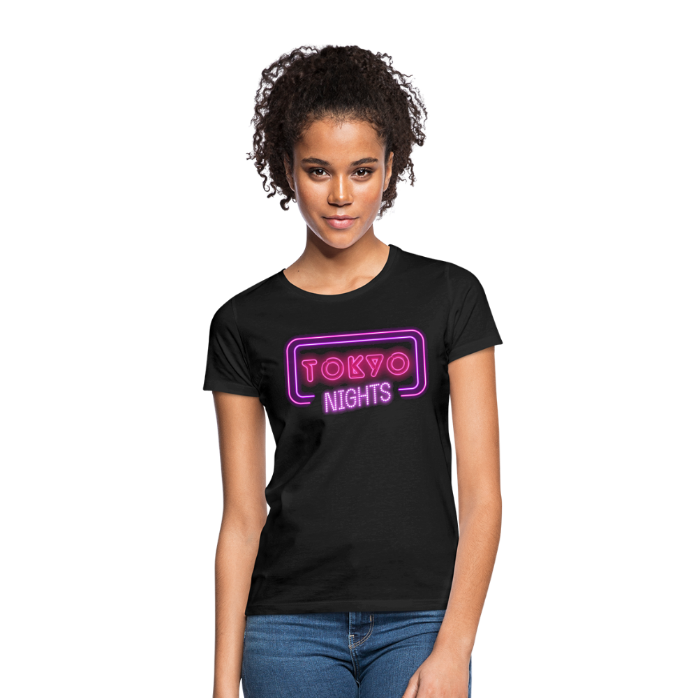 T-Shirt Ladies Japan "Tokyo Nights" - Schwarz