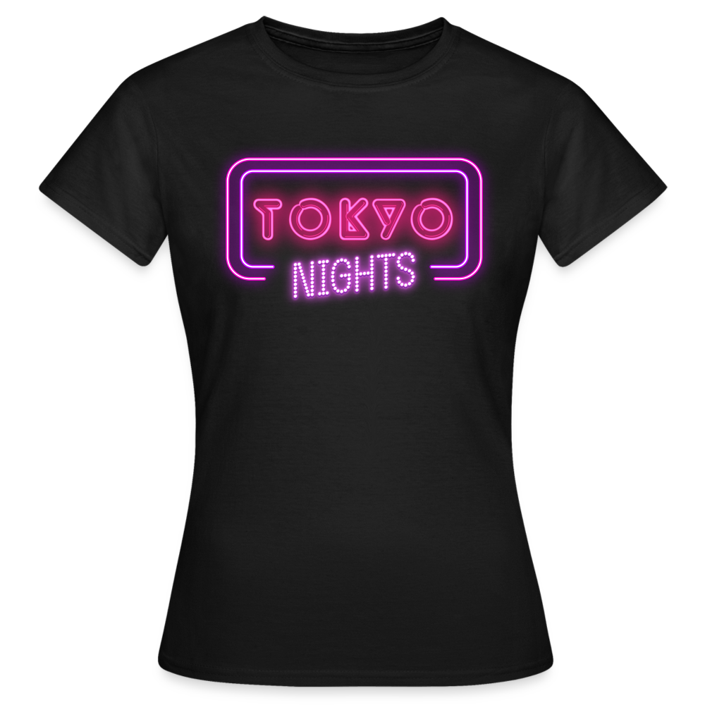 T-Shirt Ladies Japan "Tokyo Nights" - Schwarz