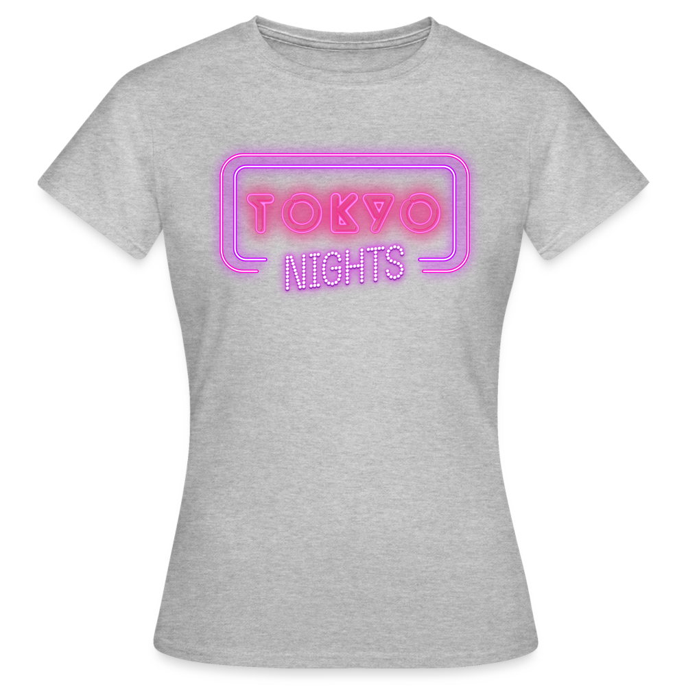 T-Shirt Ladies Japan "Tokyo Nights" - Grau meliert