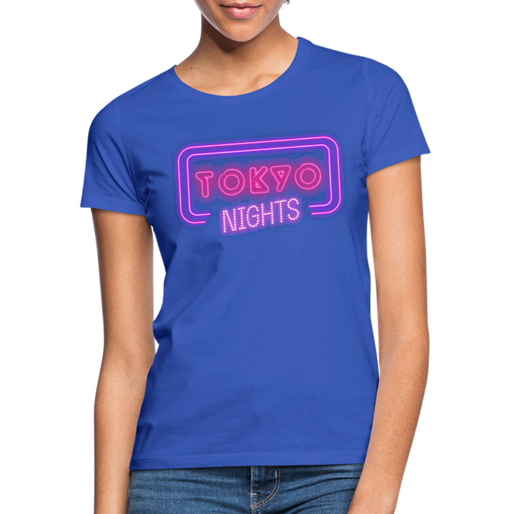 T-Shirt Ladies Japan "Tokyo Nights" - Royalblau