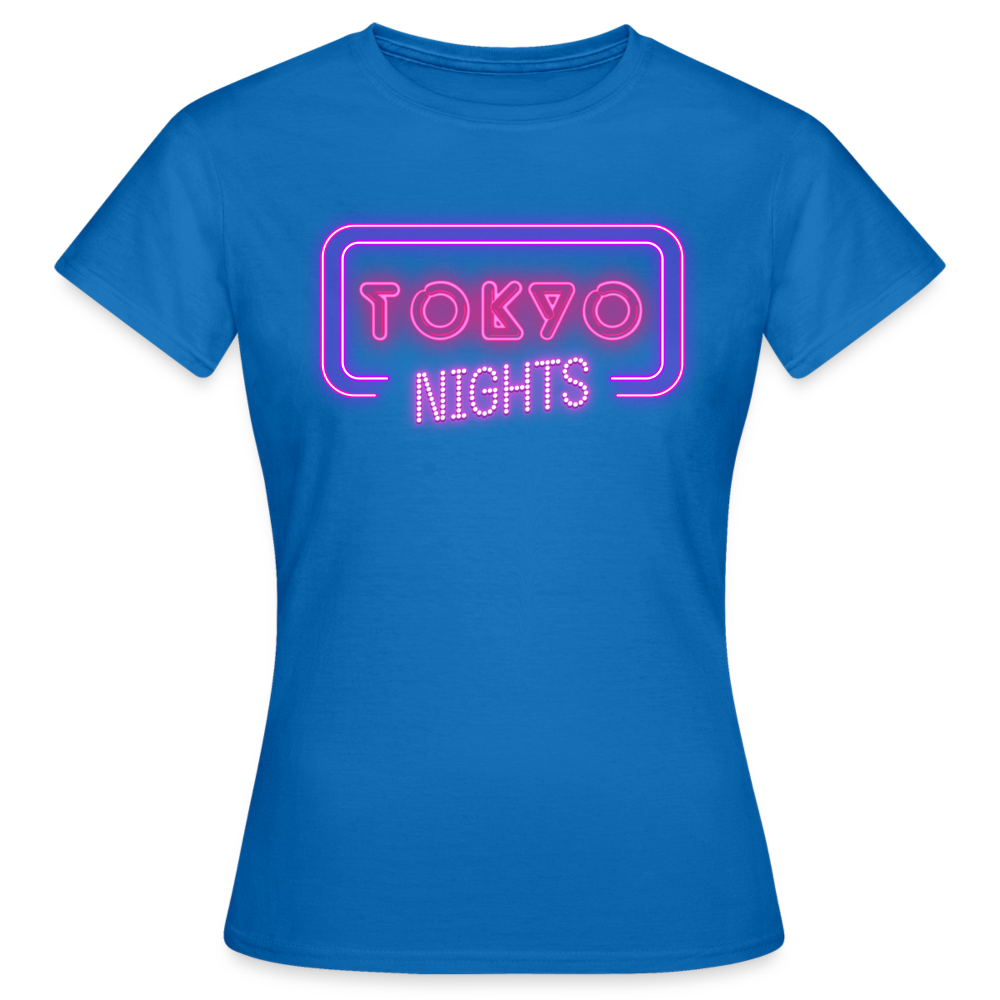 T-Shirt Ladies Japan "Tokyo Nights" - Royalblau