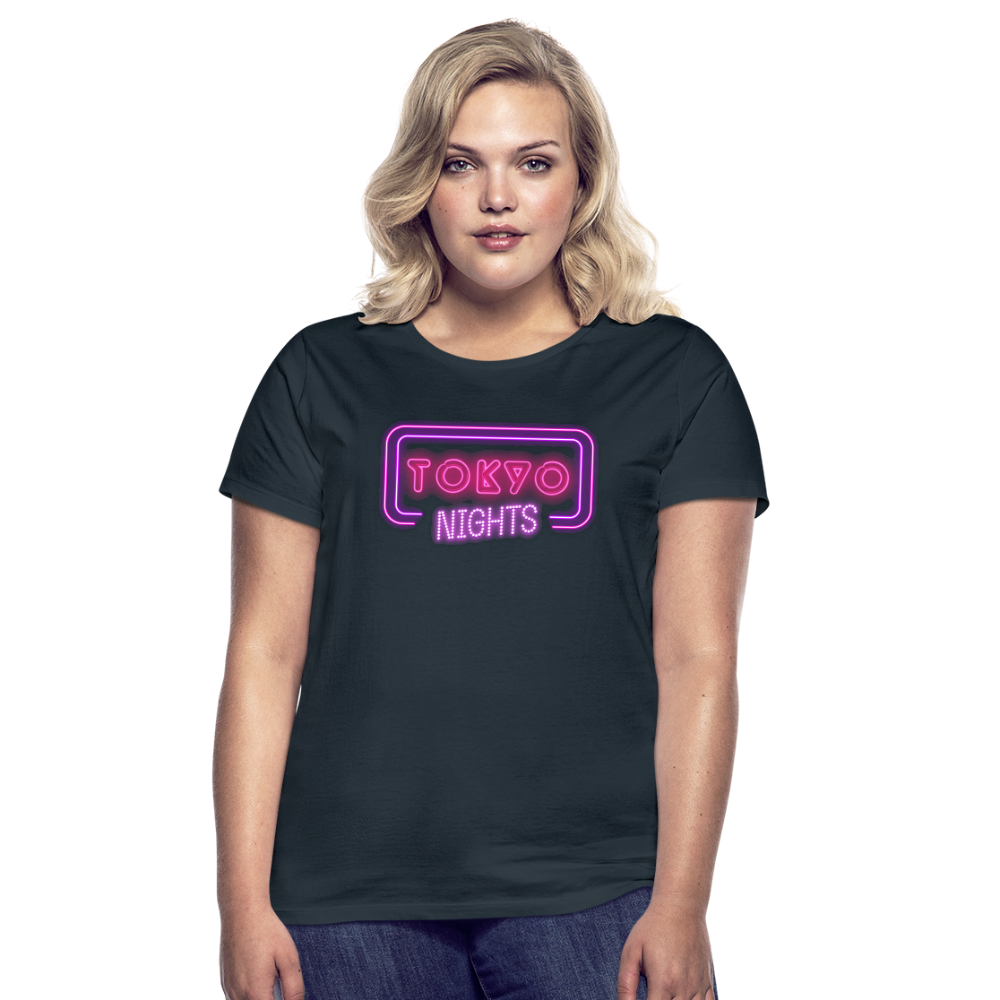 T-Shirt Ladies Japan "Tokyo Nights" - Navy