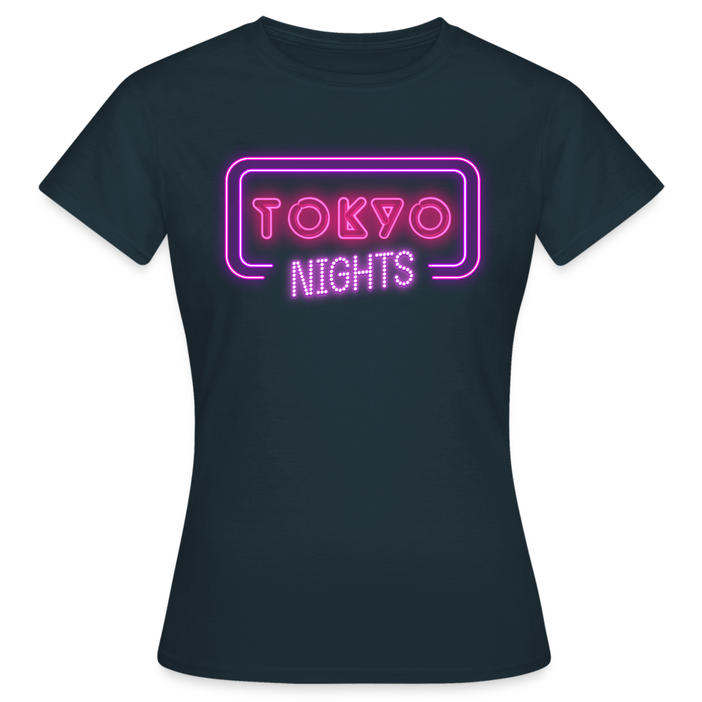 T-Shirt Ladies Japan "Tokyo Nights" - Navy