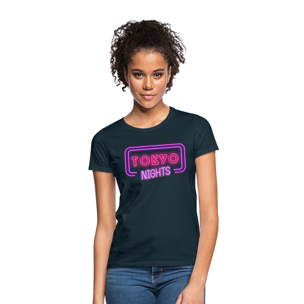 T-Shirt Ladies Japan "Tokyo Nights" - Navy