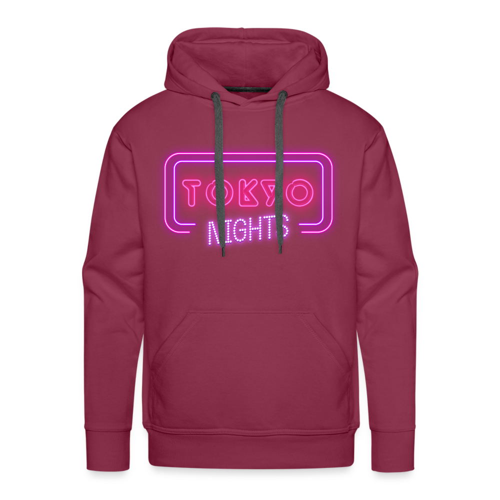 Hoodie Japan "Tokyo Nights" - Bordeaux