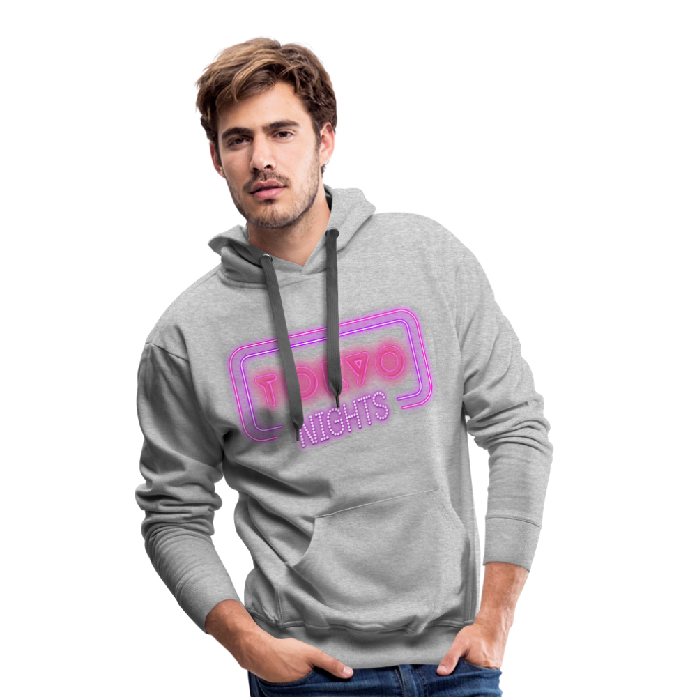 Hoodie Japan "Tokyo Nights" - Grau meliert