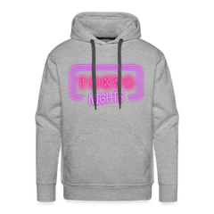 Hoodie Japan "Tokyo Nights" - Grau meliert