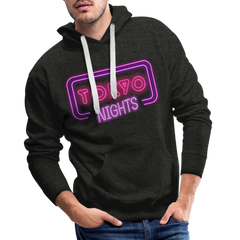 Hoodie Japan "Tokyo Nights" - Anthrazit